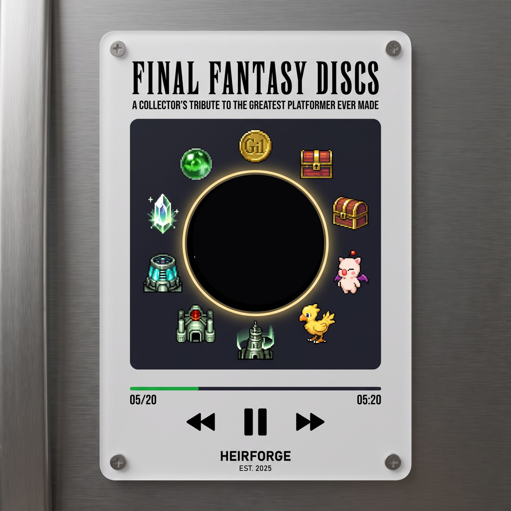 Final Fantasy Discs™ Vol. 1 — Magnetic Mini Vinyl Jukebox (Pre-Order Now)